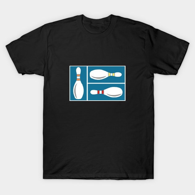 Mod Bowl Bowling Pin T-Shirt by FranBail